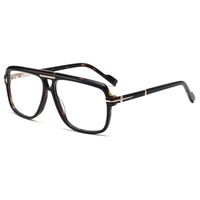 Kacamata asetat penerbangan, bingkai optik besar asetat Model 2066, bingkai logo kustom