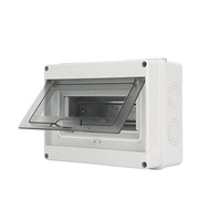 Caja de Conexiones Eléctrica para Exteriores, Impermeable IP65, de Plástico ABS, para Instrumentos Electrónicos, HT-8 Vías, Montaje en Panel