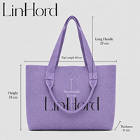 Sac à bandoulière en tricot avec logo personnalisé et poignées courtes et longues pour les collections d'accessoires urbains de marques de mode boutique