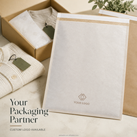 Bolsa de Embalaje de Ropa de Papel Kraft Glassine con Logotipo Personalizado, Proveedor de Soluciones de Embalaje de Ropa Personalizadas, para Equipos de Abastecimiento de Ropa
