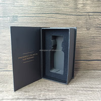 Nouveau Design 100Ml 50ML Fond Épais Bouteille De Parfum Translucide Noir Bouteille De Parfum Rond Bouteille De Parfum avec Boîte D'emballage