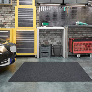Tapis de protection de sol de garage en feutre imperméable et antidérapant, lavable et absorbant, idéal pour les déversements d'huile de voiture et de moto, directement de l'usine - Product Image 1