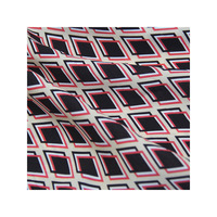 Tissu imprimé géométrique abstrait en soie humaine et coton pour le printemps et l'été, tissu lourd et riche, mode, chemise et pantalon pour garçons