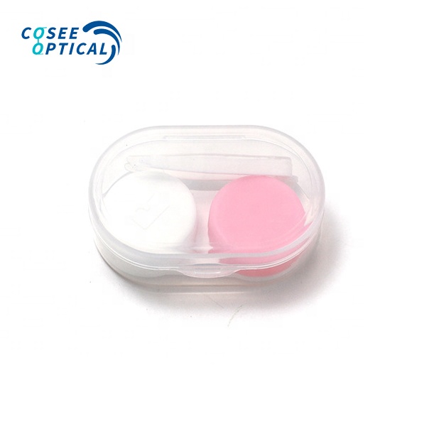 Модный прозрачный чехол для контактных линз оптом Прозрачный чехол для контактных линз