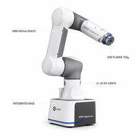 Bras robotique de bureau 6 axes For Magician E6 750g avec cœur PLC pour laboratoire de robotique universitaire, compatible ROS Python, capteurs de sécurité, Plug&Play