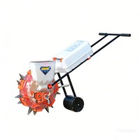 Applicateur de fertilisant granulaire à poussée manuelle à 8 buses, moteur portable pour l'agriculture