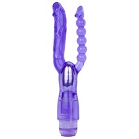 Doppelkopf Anal Perlen Stecker Vibrator Kitzler Stimulator Sexspielzeug für Männer Weibliches Doppel vergnügen