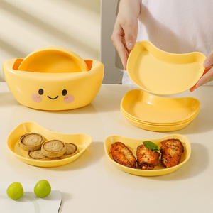 Preciosa Bandeja Reutilizable de Plástico PP de Doble Capa con Forma de Lingote para Frutas y Aperitivos, Plato para Residuos de Hueso - Product Image 1