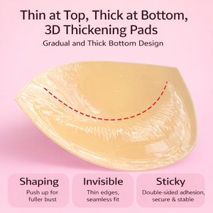 Inserti Adesivi Ovali Senza Cuciture per Reggiseno, Effetto Push-Up, Morbidi, Ingrandenti, Sexy, Invisibili, Senza Tracce, per Donna - Product Image 3