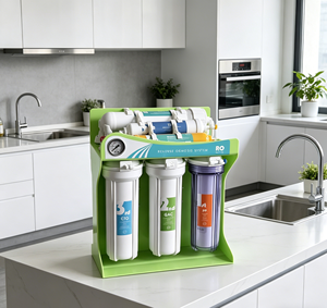 Système de filtration d'eau domestique à osmose inverse 7 étapes, prix de gros, pour hôtels et foyers, avec certifications CE ROHS - Product Image 1