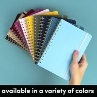 Carnet de planification quotidienne personnalisé en gros, journal à couverture rigide A5, logo personnalisé, carnet à spirale non daté 2026, planificateur mensuel