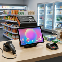 Terminal POS Android de 11 Pulgadas con Impresora Térmica de 80 mm Compatible con la Aplicación Loyverse POS para Comercio Minorista y Restaurantes