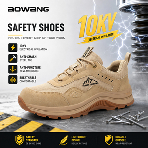 JIANKUN Lightweight Insulation 10KV <strong>Electrical</strong> Industrial Safety Shoes Breathable Non-slip Rubber Sole Anti-impact Safety <strong>Boots</strong> - Product Image 1