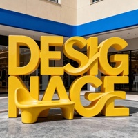 Banc personnalisé en fibre de verre, sculpture créative de dessin animé avec dossier et lettres, pour centre commercial, jardin extérieur et espace public