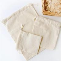 Sac en coton pour cosmétiques, emballage cadeau personnalisé avec logo imprimé en sérigraphie, recyclable, vente chaude