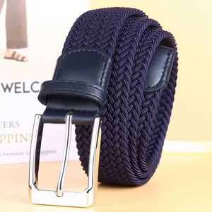 Ceinture en toile de polyester tissée avec boucle en alliage de zinc de bonne qualité, ceinture en nylon réglable pour homme, ceinture en toile d'extérieur - Product Image 6