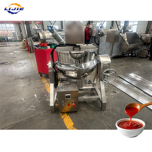 Marmite industrielle en acier inoxydable 304 de haute qualité avec contrôle PLC pour la cuisson de sauces et de confitures en usine - Product Image 2
