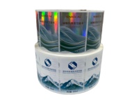 Autocollant adhésif pour boissons en PET de haute qualité, holographique, auto-adhésif, imperméable, résistant à l'huile et aux UV, design personnalisé