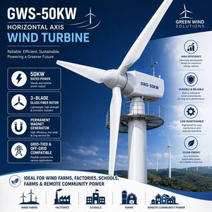 GWS-50000W 50KW กังหันลมแนวนอน3เฟส pmsg ไดรฟ์โดยตรง15.5<span class=keywords><strong>เมตร</strong></span>โรเตอร์380V 480V IP54 Yaw อิเล็กทรอนิกส์ - Product Image 5