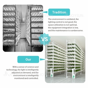 Sistema de estante de cultivo hidropónico de acero grande para plantas médicas, cultivo vertical y cultivo de plantas de interior móvil con bandejas - Product Image 3