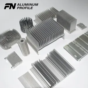 China Factory 6000 Aluminium Heat Sink Cnc Machining Aluminum Profile OEM Heat Sink Extrusion