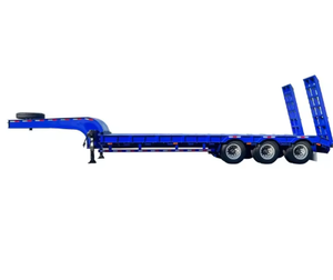 Semirremolque de plataforma baja de 40 pies para transporte de alimentos líquidos, combinado con semirremolque de plataforma baja de altura reducida - Product Image 1