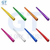 Système de treillis tubulaire modulaire en aluminium léger pour murs, tubes simples de 2 mm et 3 mm, courbes droites et angulaires, vente en gros