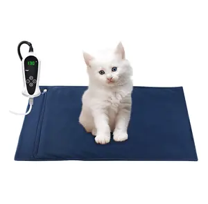 Tapis chauffant électrique pour animaux, coussin chauffant, pour chiens et chats, accessoire d'intérieur, avec mise hors tension automatique