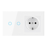 AB Standardı 146 Tip Tuya Wifi Zigbee ve Matter Dokunmatik Anahtar ve Priz, HomeKit Smart Life Alexa Google Home Sesli Kontrolü Destekler