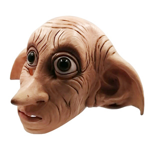 Masque intégral en latex <span class=keywords><strong>Dobby</strong></span> l'<span class=keywords><strong>elfe</strong></span> pour cosplay, style animal, accessoire de tête effrayant et amusant pour costume de Noël ou de carnaval - Product Image 1