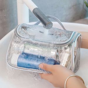 Customize Waterproof Large Capacity PVC Clean Cosmetic Bag for Travel and Makeup - Product Image 3