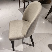 Chaises de salle à manger en velours à pieds en bois, nouveau design, pour la maison, banquet de mariage, chaise de salle à manger en cuir de luxe léger