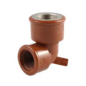 Rosca <span class=keywords><strong>de</strong></span> tubería <span class=keywords><strong>de</strong></span> plástico PPH, accesorio <span class=keywords><strong>de</strong></span> rosca, CODO 90, CODO <span class=keywords><strong>de</strong></span> inserción hembra PPH - Product Image 1