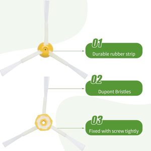 Brosses durables, filtres HEPA, brosses latérales, kit d'accessoires de remplacement pour <span class=keywords><strong>aspirateur</strong></span> robot IRobot <span class=keywords><strong>Roomba</strong></span> série 800 900 - Product Image 4