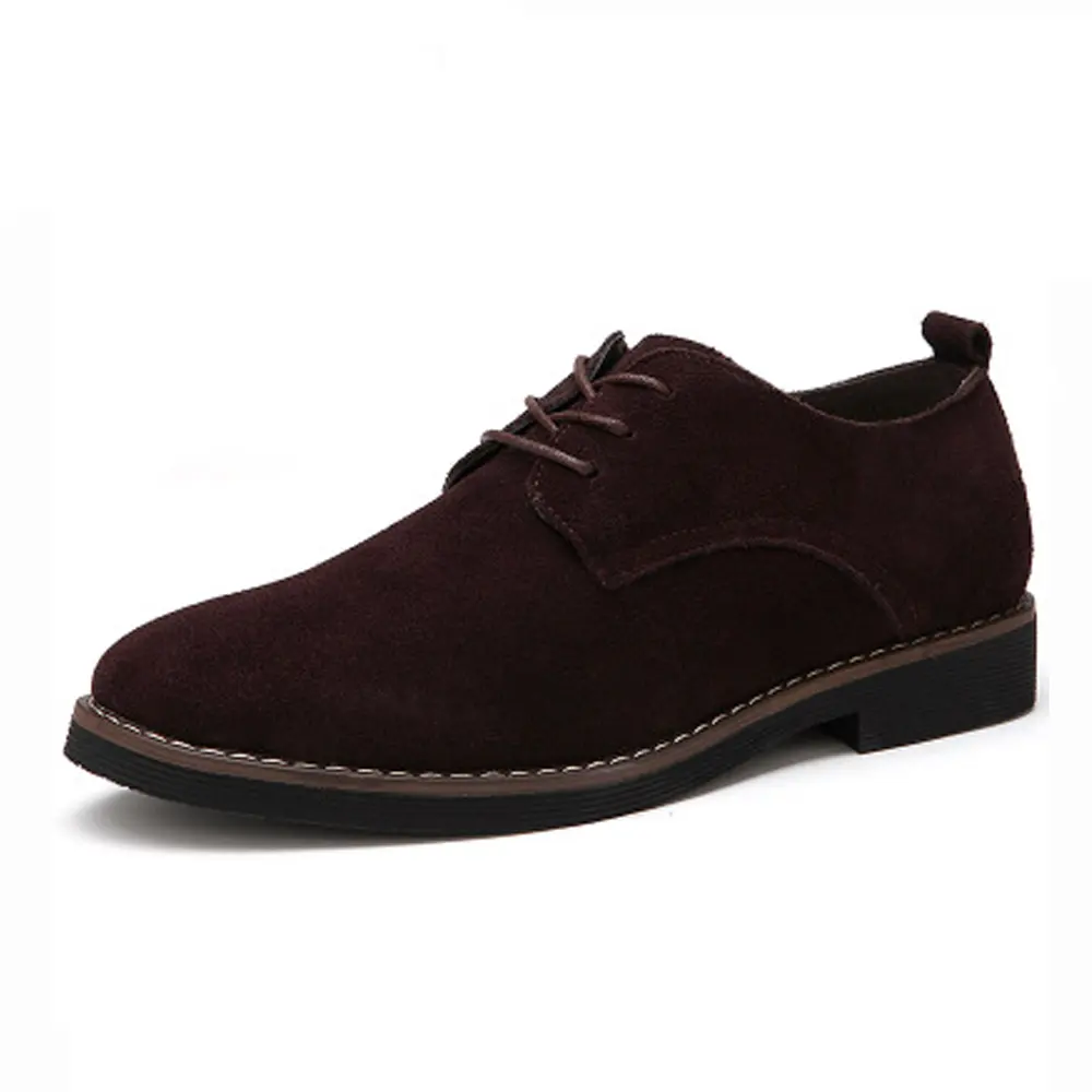 Hot sale brown suede shoe men leather office formal dress shoes & oxford men dress shoes