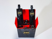 Nouveautés Boîtes en carton ondulé de luxe Black Bull Honey VitaMax pour Maca robuste avec revêtement UV et design gaufré