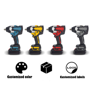 สว่านกระแทกไร้สายแบตเตอรี่ลิเธียมไอออน 21V แบบไร้แปรงถ่าน แรงบิดสูงสุด 1000 นิวตันเมตร สำหรับงานอุตสาหกรรมและงาน DIY - Product Image 3