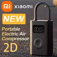 Pompe à air Xiaomi Mijia 2 MJCQB06QW, compresseur d'air électrique portable universel 12V monocylindre, lumière d'urgence numérique
