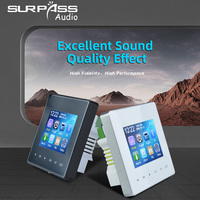 Ev arka plan müzik sistemi için USB AUX girişi ile SP-PW425G 2.8 inç akıllı duvar amplifikatörü