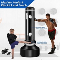 Sac de frappe pour enfant, Sac de boxe pour enfants, Mannequin gonflable, Sac de frappe gonflable, Sac de boxe anti-stress pour enfants
