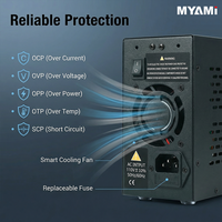 Alimentation CC réglable de laboratoire MYAMI 30V 10A 300W avec charge rapide USB 9V2A 18W pour réparation mobile/test d'usure/laboratoire/bricolage