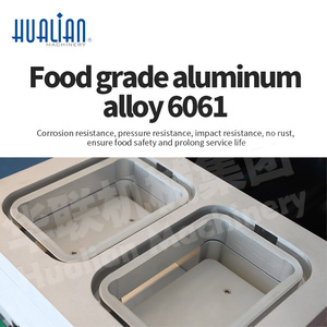 Máy hút chân không đóng gói thực phẩm, máy hút khí, máy làm sạch khí, máy đóng gói khay thịt công nghiệp Hualian HVT-450M/2 - Product Image 4