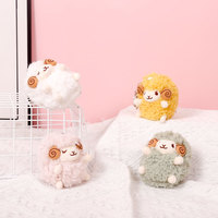 Petit mouton frais Girly en peluche pendentif doux créatif étudiant cadeau mignon sac à dos voiture porte-clés poupée pour les Couples