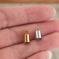 Composants de bijoux DIY en acier inoxydable : Têtes de serpent pour bracelets et colliers, chaînes en corde et cuir, avec boucles, embouts de cordon et embouts de finition