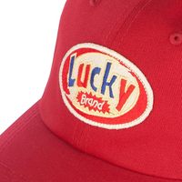 Topi Baseball Klasik Merah Berpinggiran Lengkung dengan Logo Bordir Tenun Kustom, Penutup Kepala Snapback yang Dapat Disesuaikan