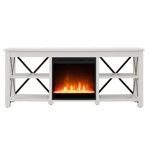 Los muebles de sala de estar <span class=keywords><strong>Fis</strong></span> hasta 65 "aterrizaje con soporte de TV de chimenea para sala de estar - Product Image 6