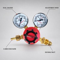 Régulateur de débit d'acétylène (C2H2) (soudage et découpe) Modèle en aluminium AR-16 Certifié CE ISO9001 Garantie de 3 ans pour la marque U
