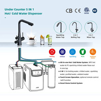 Robinet de cuisine 3 en 1, eau froide et pétillante instantanée, distributeur d'eau électrique, eau froide et chaude