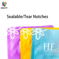 Bolsa de Aluminio Impresa Personalizada con Cierre de Cremallera, Bolsa de Pie para Sales de Baño, Especias, Café, Empaque de Grado Alimenticio