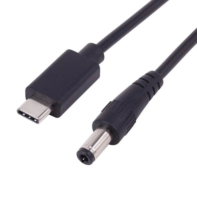USB 3.1 Type C XLR Audio Cable Adapter 1m/2m/3m DC 5.5X2.5mm/2.1mm Male Power Jack Extension PVC Jacket Nickel Monitor Projector